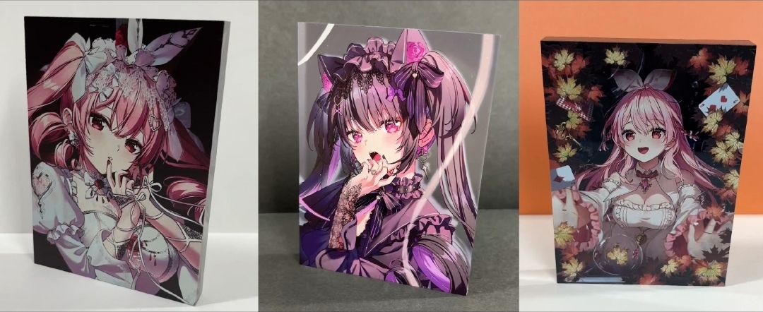 Rosuuri 전시전 아크릴 블록 세트